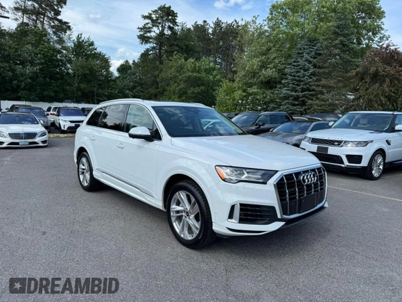 2021 Audi Q7 Premium Plus with VIN WA1LXAF71MD019698, listed as a Copart auction lot 62401545 with 96,993 mi miles and Clean title. Bid and sale history available at DreamBid. Image 2.