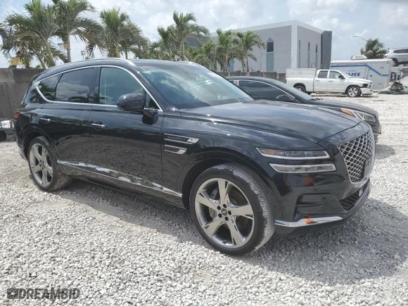 2022 Genesis GV80 with VIN KMUHCESC4NU080544, listed as a Copart auction lot 50538965 with NaN miles and Salvage Title. Bid and sale history available at carsss.com. Image 4.