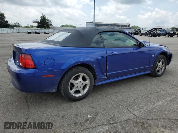 2004 Ford Mustang Deluxe with VIN 1FAFP44654F208654, listed as a Copart auction lot 61385425 with 108,916 mi miles and Salvage title. Bid and sale history available at DreamBid. Image 3.