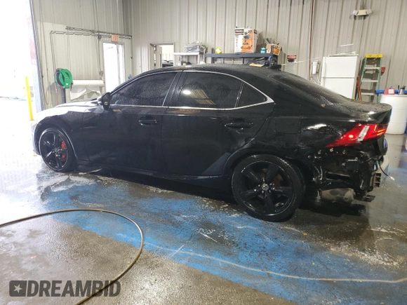 2015 Lexus IS 350 with VIN JTHBE1D23F5019809, listed as a Copart auction lot 83851034 with 109,250 mi miles and Salvage title. Bid and sale history available at DreamBid. Image 2.