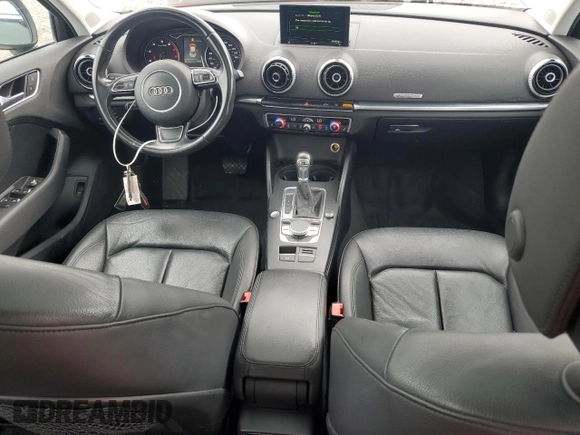 2015 Audi A3 Premium Plus with VIN WAUEFGFF9F1132439, listed as a Copart auction lot 61410465 with 76,693 mi miles and Salvage title. Bid and sale history available at DreamBid. Image 8.