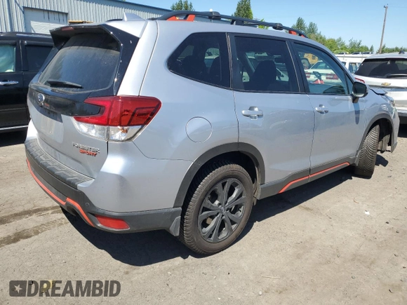 2021 Subaru Forester Special Sports with VIN JF2SKARC5MH511122, listed as a Copart auction lot 59970395 with 38,492 mi miles and Salvage title. Bid and sale history available at DreamBid. Image 3.