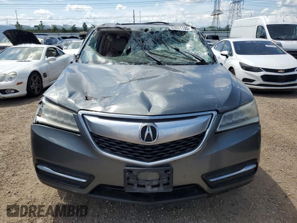 2014 Acura MDX Technology with VIN 5FRYD3H4XEB010168, listed as a Copart auction lot 63021185 with Not provided miles and Salvage title. Bid and sale history available at DreamBid. Image 5.