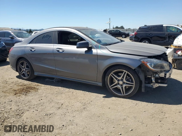 2014 Mercedes-Benz CLA 250 with VIN WDDSJ4EB5EN159989, listed as a Copart auction lot 64262795 with 67,515 mi miles and Salvage title. Bid and sale history available at DreamBid. Image 4.