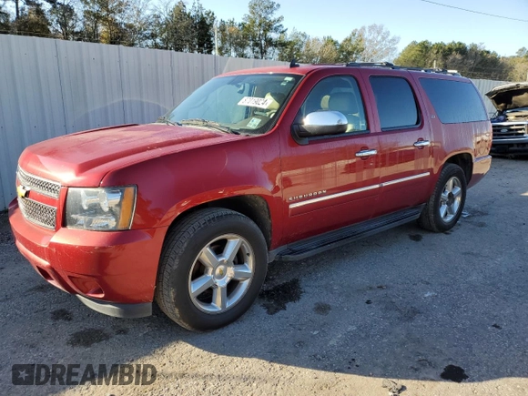 2013 Chevrolet Suburban LTZ with VIN 1GNSCKE09DR355763, listed as a Copart auction lot 87019024 with 135,748 mi miles and Salvage Title. Bid and sale history available at carsss.com. Image 1.