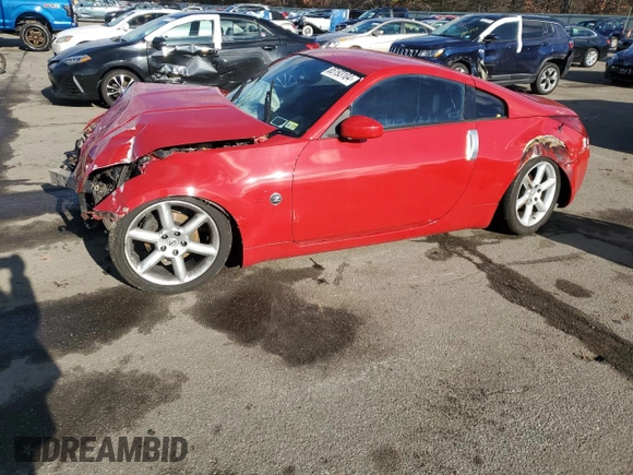 2005 Nissan 350Z Touring with VIN JN1AZ34D85M605296, listed as a Copart auction lot 85193104 with Not Provided miles and Salvage Title. Bid and sale history available at carsss.com. Image 1.