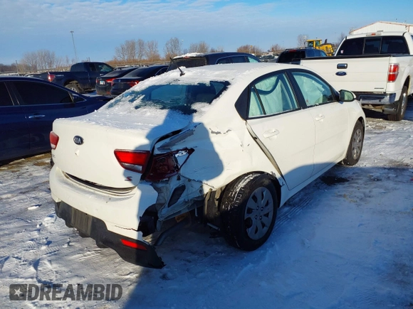2020 Kia Rio S with VIN 3KPA24AD8LE302090, listed as a IAAI auction lot 41313049 with 80,021 mi miles. Bid and sale history available at carsss.com. Image 4.