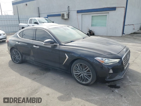 2019 Genesis G70 2.0T Advanced with VIN KMTG34LA6KU027024, listed as a Copart auction lot 78236714 with 29,044 mi miles and Salvage Title. Bid and sale history available at carsss.com. Image 4.