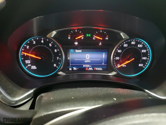 2019 Chevrolet Equinox LT with VIN 2GNAXTEV3K6300428, listed as a Copart auction lot 48228505 with 81,534 mi miles and Salvage Title. Bid and sale history available at carsss.com. Image 9.
