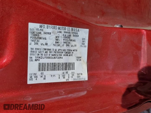 2003 Ford Explorer Sport XLS z VIN 1FMZU70E83UB73094, wystawiony jako Copart lot #45476425 z przebiegiem 233 414 mil mil oraz Szkoda całkowita • Salvage title. Historia ofert i sprzedaży dostępna na DreamBid. Obrazek 13.