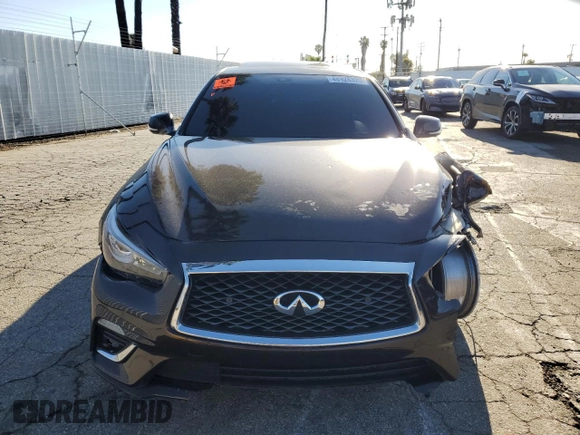 2018 Infiniti Q50 3.0t LUXE with VIN JN1EV7AP7JM359712, listed as a Copart auction lot 48926325 with 81,487 mi miles and Salvage Title. Bid and sale history available at carsss.com. Image 5.