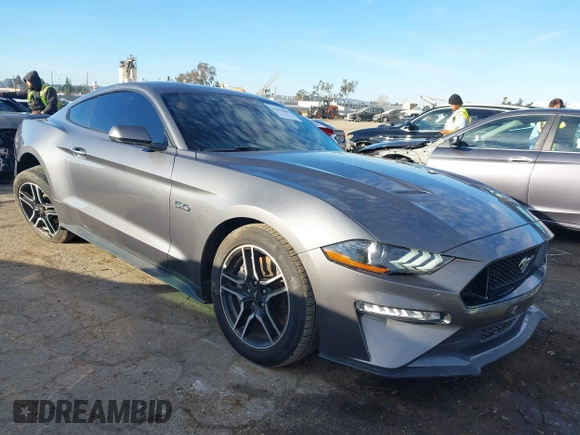 2022 Ford Mustang GT with VIN 1FA6P8CFXN5147964, listed as a IAAI auction lot 41593869 with 17,315 mi miles. Bid and sale history available at carsss.com. Image 1.