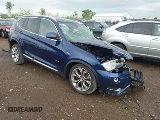 2017 BMW X3 xDrive28i z VIN 5UXWX9C50H0T09821, wystawiony jako IAAI lot #42171906 z przebiegiem Nie podano mil oraz . Historia ofert i sprzedaży dostępna na DreamBid. Obrazek 1.