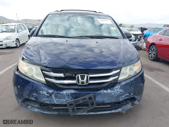 2014 Honda Odyssey LX with VIN 5FNRL5H23EB013044, listed as a IAAI auction lot 41644270 with 244,271 mi miles. Bid and sale history available at carsss.com. Image 6.