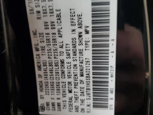 2011 Acura RDX Tech Pkg with VIN 5J8TB1H55BA001267, listed as a Copart auction lot 46252575 with 102,360 mi miles and Clean Title. Bid and sale history available at carsss.com. Image 14.