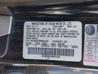 2017 Nissan 370Z with VIN JN1AZ4EH5HM954458, listed as a IAAI auction lot 41629907 with 113,606 mi miles. Bid and sale history available at carsss.com. Image 9.