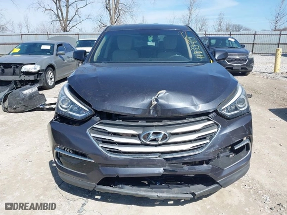 2017 Hyundai Santa Fe Sport 2.4L with VIN 5XYZTDLBXHG493145, listed as a IAAI auction lot 41833480 with NaN miles. Bid and sale history available at carsss.com. Image 12.