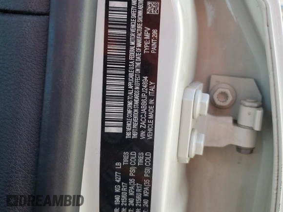 2018 Jeep Renegade Latitude z VIN ZACCJABB6JPJ24894, wystawiony jako Copart lot #55977115 z przebiegiem 79 430 mil mil oraz Szkoda całkowita • Salvage title. Historia ofert i sprzedaży dostępna na DreamBid. Obrazek 13.