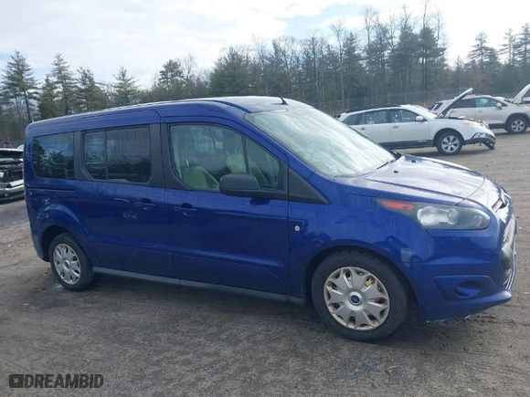 2015 Ford Transit Connect Wagon XLT with VIN NM0GE9F76F1204455, listed as a IAAI auction lot 41870240 with NaN miles. Bid and sale history available at carsss.com. Image 13.
