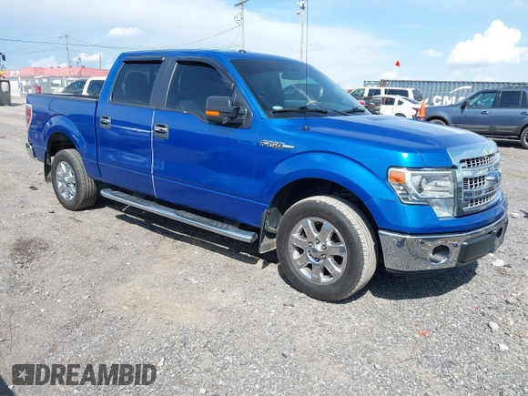 2014 Ford F-150 XL with VIN 1FTFW1CF4EKF14279, listed as a IAAI auction lot 42006454 with 104,648 mi miles. Bid and sale history available at carsss.com. Image 1.