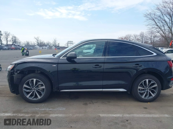 2023 Audi Q5 Sportback S line Premium with VIN WA14AAFY2P2106007, listed as a IAAI auction lot 41909173 with 33,098 mi miles and . Bid and sale history available at DreamBid. Image 14.