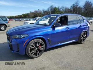 2024 BMW X5 M60i with VIN 5UX33EU07R9U78919, listed as a Copart auction lot 70676234 with 14,301 mi miles and Salvage Title. Bid and sale history available at carsss.com. Image 1.