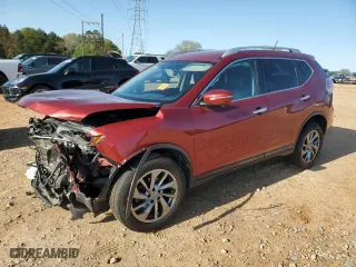 2015 Nissan Rogue SL with VIN 5N1AT2MV0FC877426, listed as a Copart auction lot 51425125 with 82,040 mi miles and Salvage Title. Bid and sale history available at carsss.com. Image 1.
