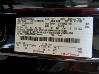 2021 Ford F-150 XL с VIN 1FTFW1ED5MFC80611, выставлен на аукционе Copart как лот 61145325 с пробегом 22 983 миль миль и Списание • Salvage title. История ставок и продаж доступна на DreamBid. Изображение 12.