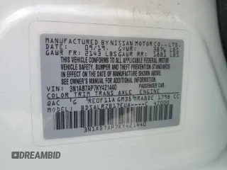2019 Nissan Sentra SV with VIN 3N1AB7AP7KY421440, listed as a Copart auction lot 50946655 with 75,507 mi miles and Salvage Title. Bid and sale history available at DreamBid. Image 14.