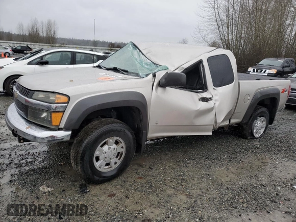 2007 Chevrolet Colorado LT w/1LT with VIN 1GCDT19E778136618, listed as a Copart auction lot 86568044 with 0 mi miles and Salvage Title. Bid and sale history available at carsss.com. Image 1.