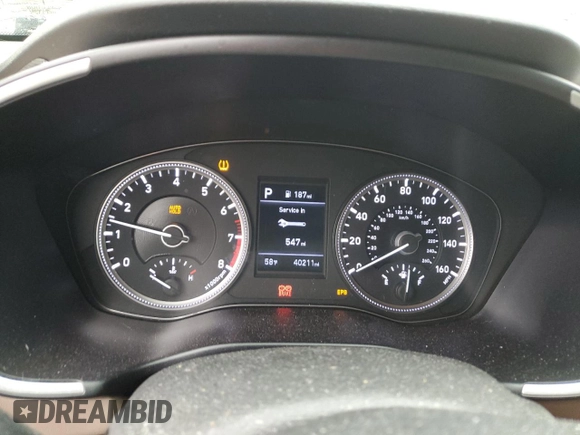 2020 Hyundai Santa Fe SE with VIN 5NMS2CAD1LH232892, listed as a Copart auction lot 56045055 with 40,211 mi miles and Salvage title. Bid and sale history available at DreamBid. Image 9.