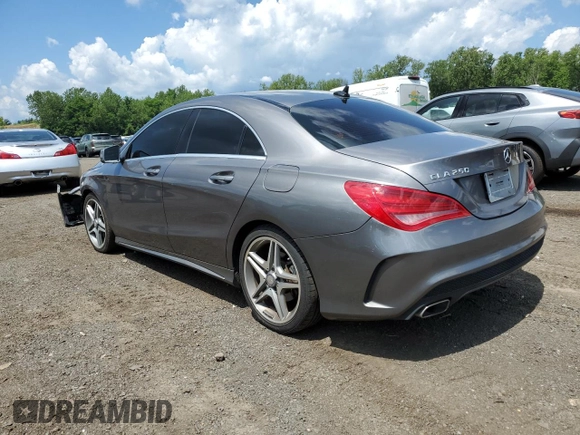 2014 Mercedes-Benz CLA 250 with VIN WDDSJ4EB1EN086751, listed as a Copart auction lot 64943325 with 118,546 mi miles and Salvage title. Bid and sale history available at DreamBid. Image 2.