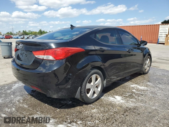 2013 Hyundai Elantra Limited with VIN KMHDH4AE7DU757368, listed as a Copart auction lot 47498945 with 123,936 mi miles and Salvage Title. Bid and sale history available at carsss.com. Image 3.