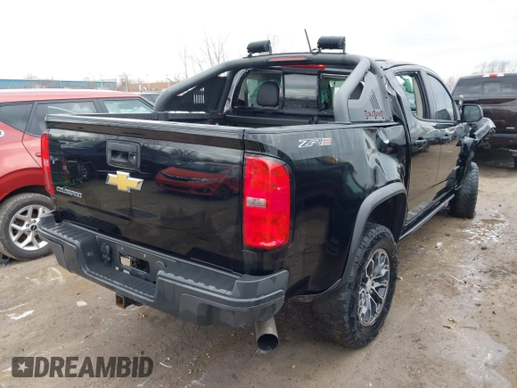 2018 Chevrolet Colorado 4WD ZR2 with VIN 1GCPTEE1XJ1150987, listed as a IAAI auction lot 41866089 with 1 mi miles. Bid and sale history available at carsss.com. Image 4.