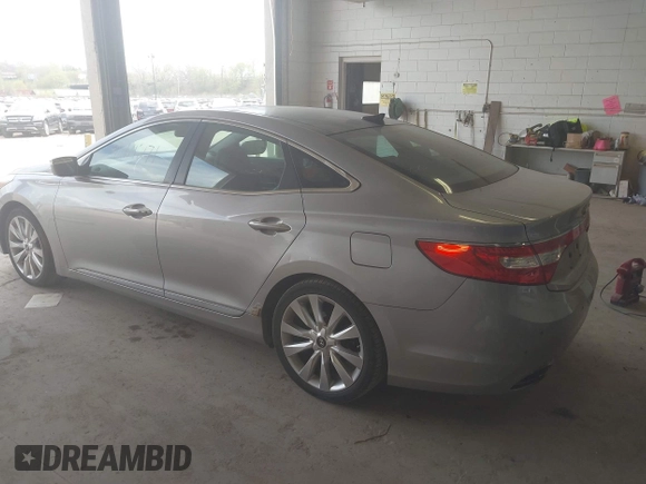 2012 Hyundai Azera with VIN KMHFH4JG5CA002049, listed as a IAAI auction lot 42164271 with 190,980 mi miles. Bid and sale history available at carsss.com. Image 3.