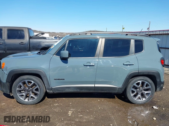 2017 Jeep Renegade Latitude with VIN ZACCJABB6HPE63913, listed as a IAAI auction lot 41588047 with 85,474 mi miles and . Bid and sale history available at DreamBid. Image 14.