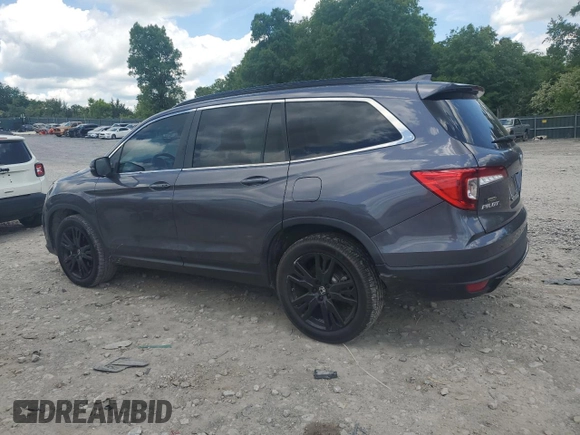 2021 Honda Pilot Special Edition with VIN 5FNYF6H29MB100339, listed as a Copart auction lot 55834795 with 45,113 mi miles and Salvage title. Bid and sale history available at DreamBid. Image 2.