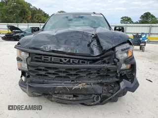 2022 Chevrolet Silverado 1500 Custom with VIN 3GCPABEK1NG596837, listed as a Copart auction lot 55095305 with 32,919 mi miles and Salvage Title. Bid and sale history available at DreamBid. Image 5.
