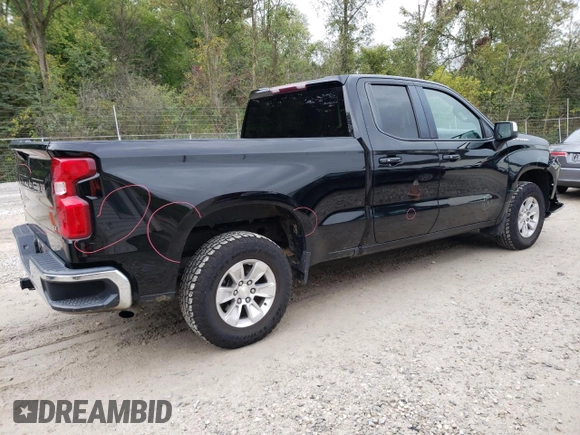 2019 Chevrolet Silverado 1500 LT with VIN 1GCRWCEK1KZ310206, listed as a Copart auction lot 72927774 with 63,238 mi miles and Salvage Title. Bid and sale history available at DreamBid. Image 3.