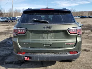 2019 Jeep Compass Trailhawk with VIN 3C4NJDDB5KT799866, listed as a Copart auction lot 46119045 with 92,027 mi miles and Salvage Title. Bid and sale history available at carsss.com. Image 6.