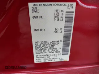 2019 Nissan Altima SV z VIN 1N4BL4DV6KC136296, wystawiony jako IAAI lot #41709858 z przebiegiem 92 038 mil mil oraz . Historia ofert i sprzedaży dostępna na DreamBid. Obrazek 9.