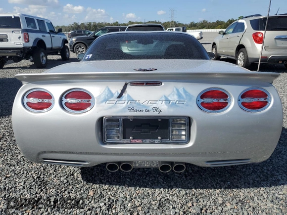 2002 Chevrolet Corvette Z06 with VIN 1G1YY12SX25133556, listed as a Copart auction lot 78727814 with 6,158 mi miles and Salvage Title. Bid and sale history available at carsss.com. Image 6.