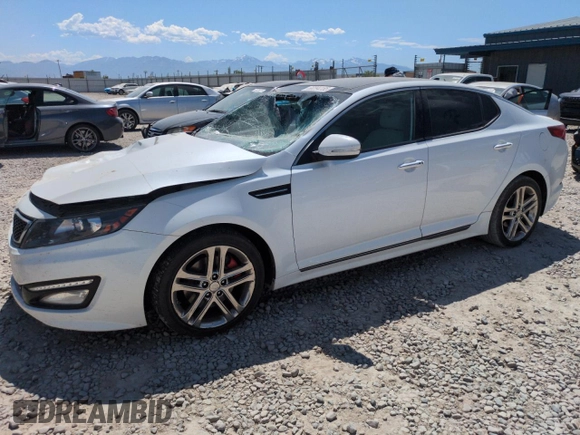 2013 Kia Optima SX с VIN 5XXGR4A6XDG091796, выставлен на аукционе Copart как лот 60294155 с пробегом Не указан миль и Списание • Salvage title. История ставок и продаж доступна на DreamBid. Изображение 1.