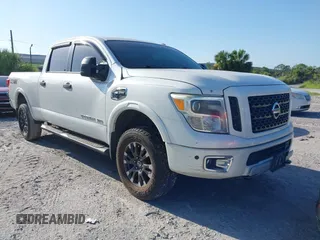 2016 Nissan Titan Platinum Reserve with VIN 1N6BA1F4XGN517905, listed as a IAAI auction lot 42676671 with 110,004 mi miles and . Bid and sale history available at DreamBid. Image 1.