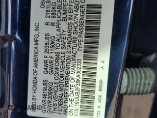 2019 Acura TLX with VIN 19UUB2F38KA002330, listed as a Copart auction lot 43349035 with 104,739 mi miles and Non Repairable. Bid and sale history available at carsss.com. Image 13.