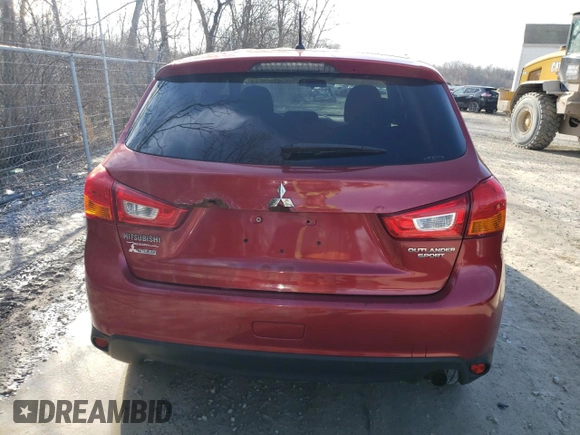 2014 Mitsubishi Outlander Sport ES with VIN 4A4AR3AUXEE008476, listed as a Copart auction lot 49555835 with 184,418 mi miles and Clean Title. Bid and sale history available at carsss.com. Image 6.