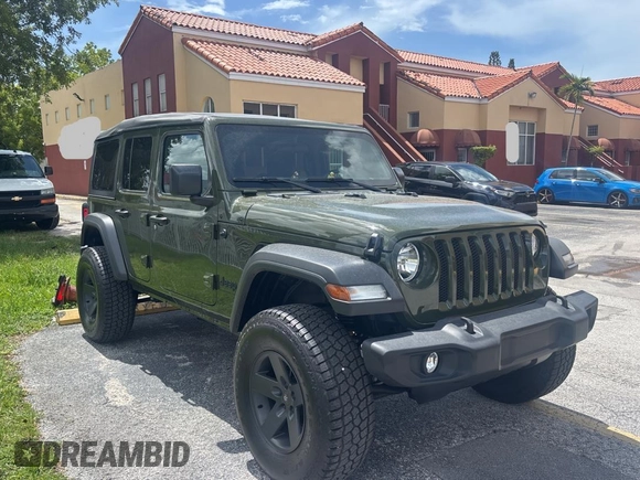 2023 Jeep Wrangler Willys with VIN 1C4HJXDN1PW530435, listed as a Copart auction lot 64590515 with 4,363 mi miles and Clean title. Bid and sale history available at DreamBid. Image 1.