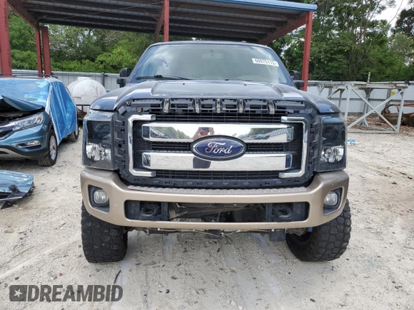 2014 Ford F-250 XL with VIN 1FT7W2BT7EEA08526, listed as a Copart auction lot 60975115 with 172,455 mi miles and Salvage title. Bid and sale history available at DreamBid. Image 5.