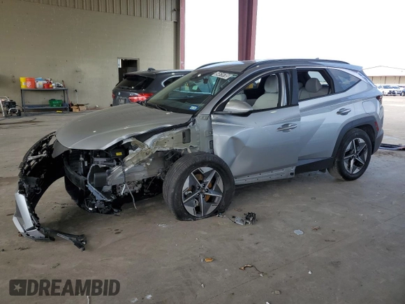 2025 Hyundai Tucson SEL with VIN 5NMJB3DEXSH467239, listed as a Copart auction lot 54619785 with 13,915 mi miles and Clean Title. Bid and sale history available at DreamBid. Image 1.