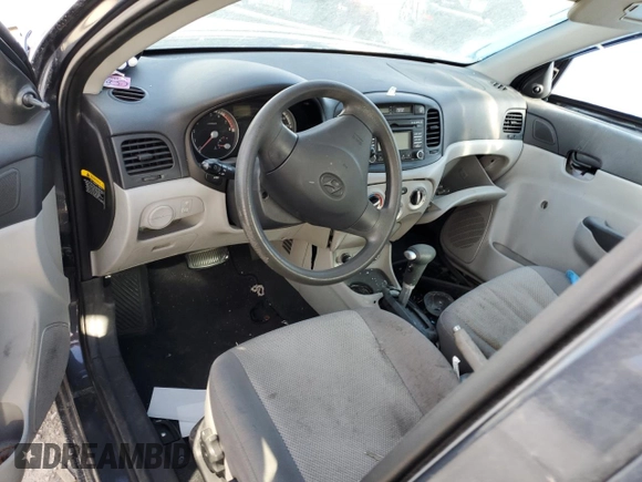 2008 Hyundai Accent GLS with VIN KMHCN46C38U229764, listed as a Copart auction lot 41918725 with 0 mi miles and Salvage Title. Bid and sale history available at carsss.com. Image 8.